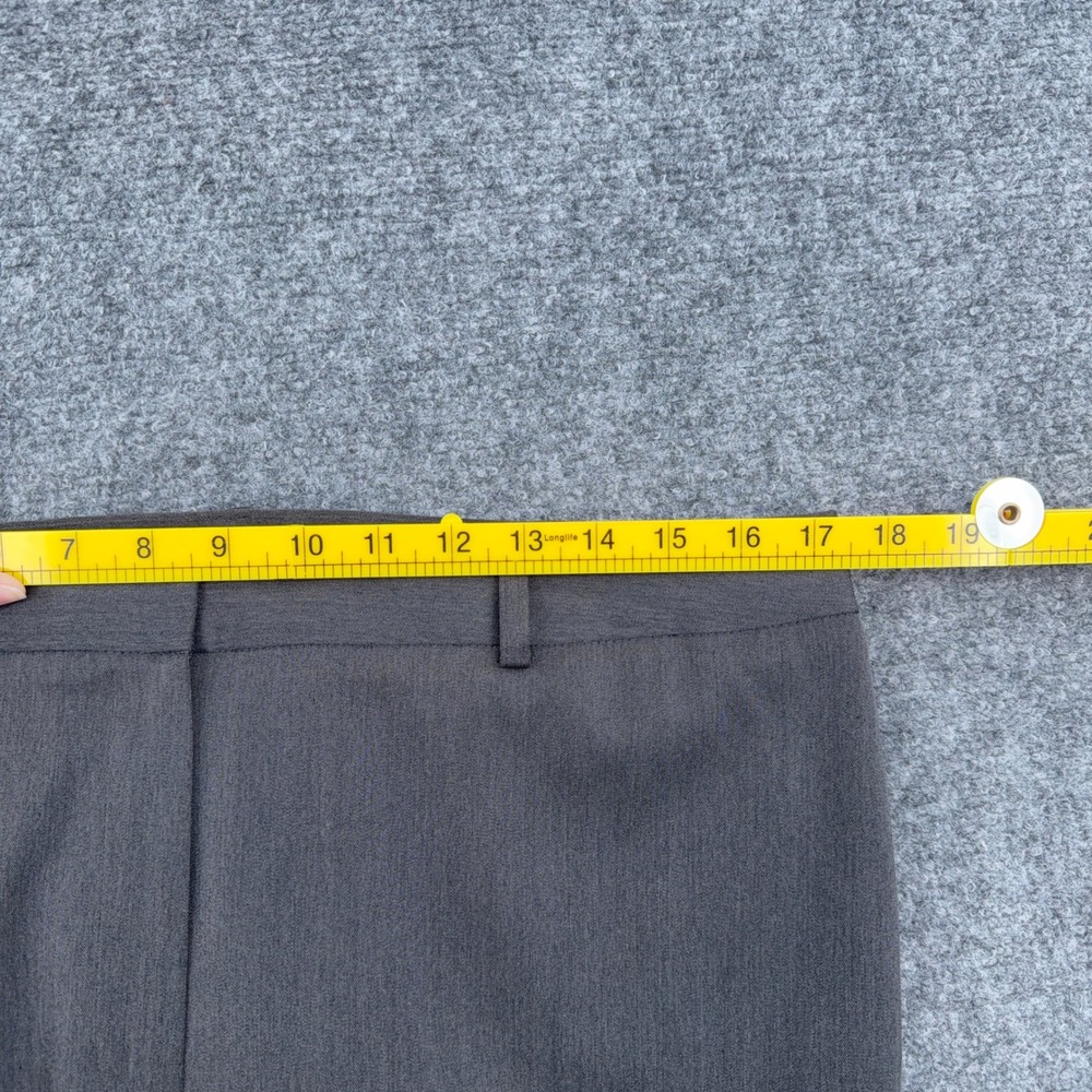 AK Anne Klein Dress Pants Women 12 Polyester Rayon Spandex Gray - Picture 5 of 8